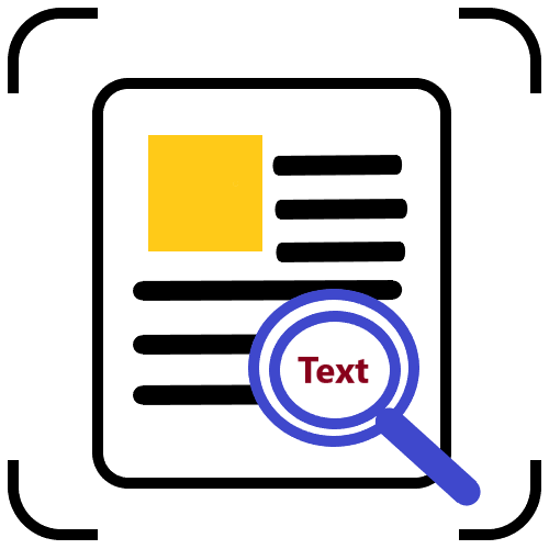 Text Recognizer or Scanner icon